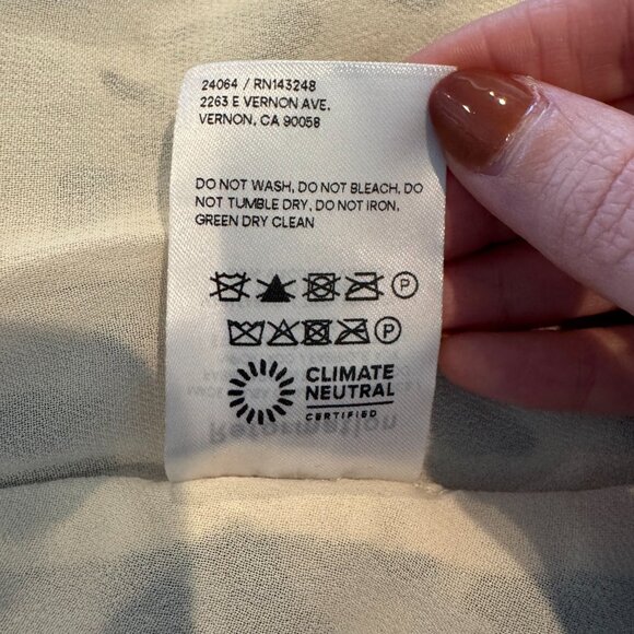 NEW Reformation Melba Wrap Dress Snow Leopard XL Long Sleeve Midi Quiet Luxury - Picture 16 of 16